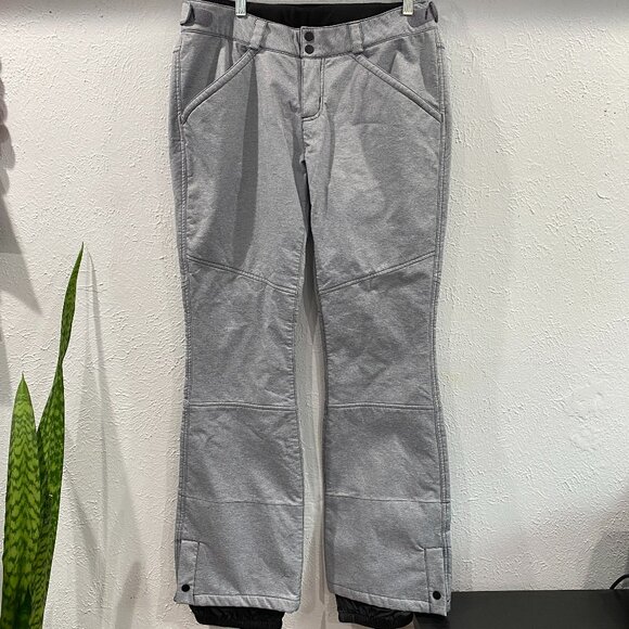 O'NEILL10K waterproof snow outerwear, men's XL slim fit snow pant in light grey.